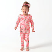 2-Piece Infant & Toddler Girls Just Peachy Buttery-Soft Viscose Made from Eucalyptus Snug Fit Pajamas