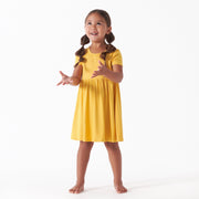 Infant & Toddler Girls Yolk Yellow Buttery-Soft Viscose Made from Eucalyptus Twirl Dress