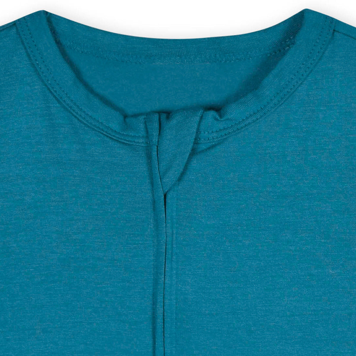 Baby Teal Buttery-Soft Viscose Made from Eucalyptus Snug Fit Romper