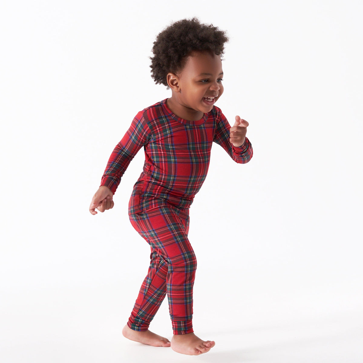 2-Piece Infant & Toddler Stewart Plaid Buttery-Soft Viscose Made from Eucalyptus Snug Fit Pajamas