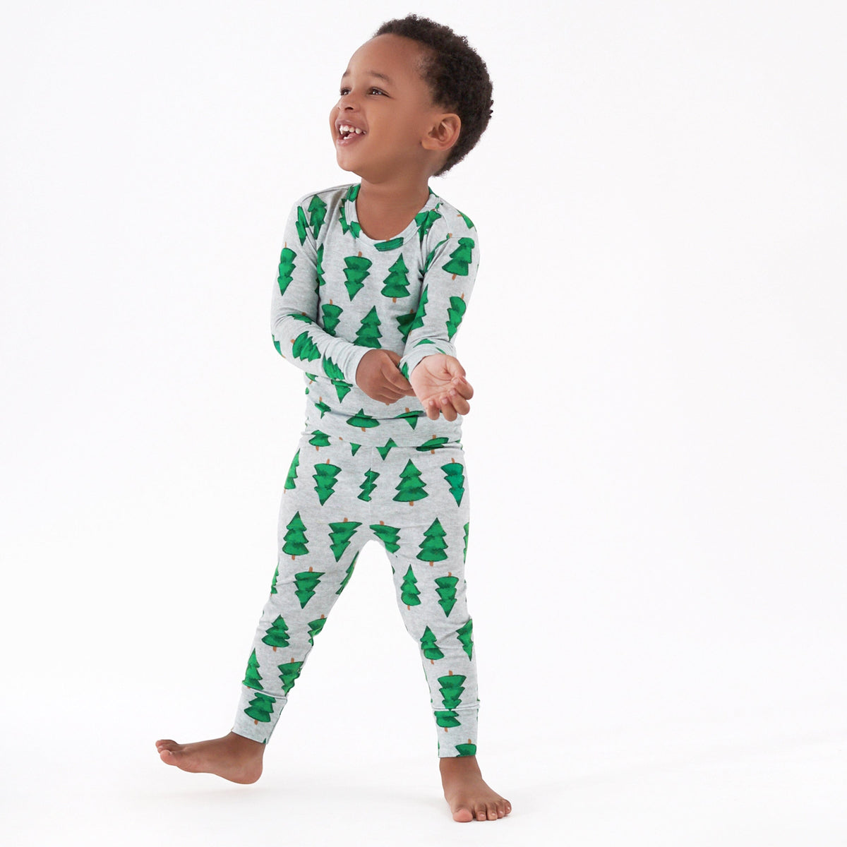 2-Piece Infant & Toddler Trees Buttery-Soft Viscose Made from Eucalyptus Snug Fit Pajamas