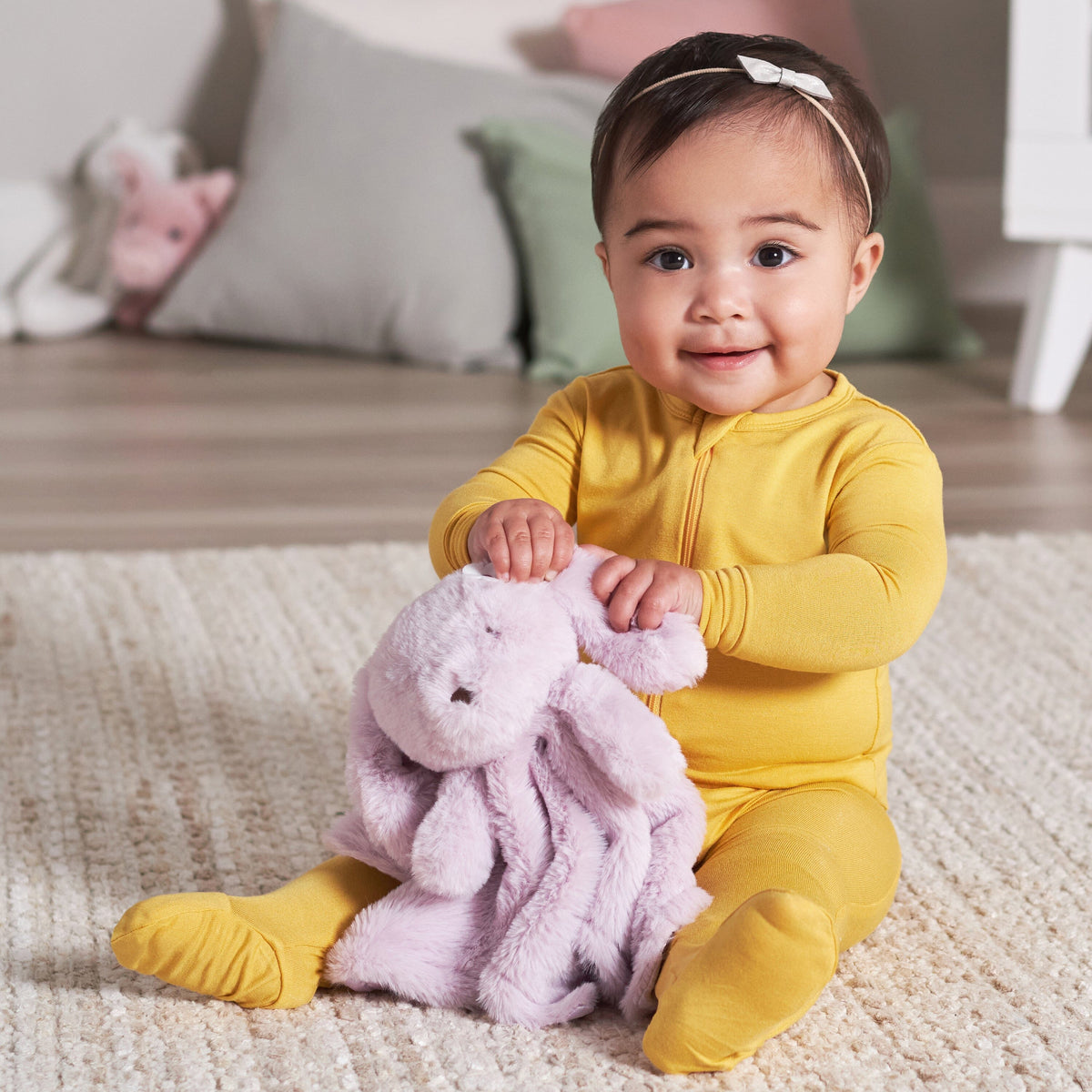 Baby Girls Bunny Security Blanket