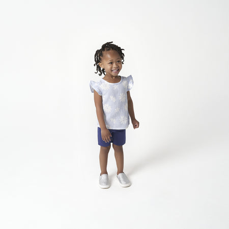 Infant & Toddler Girls Silver Glitter Slip-On Sneaker