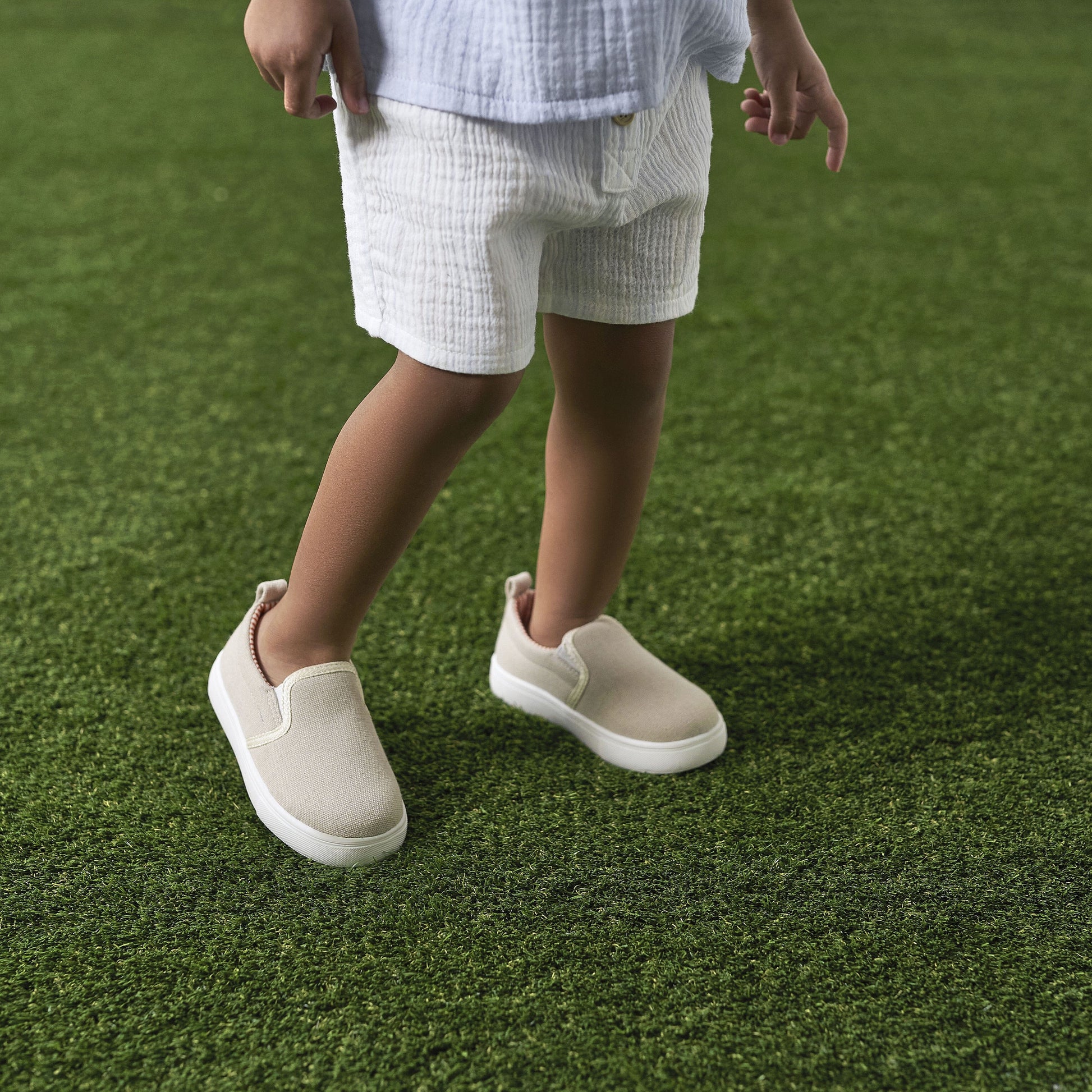 Infant & Toddler Boys Khaki Slip-On Sneaker