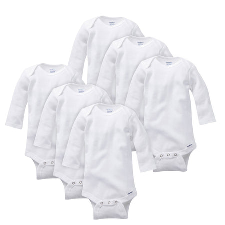 Onesies® Baby 6-Pack White Long Sleeve Bodysuits
