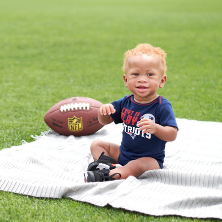 3-Pack Baby Boys Patriots Short Sleeve Bodysuits
