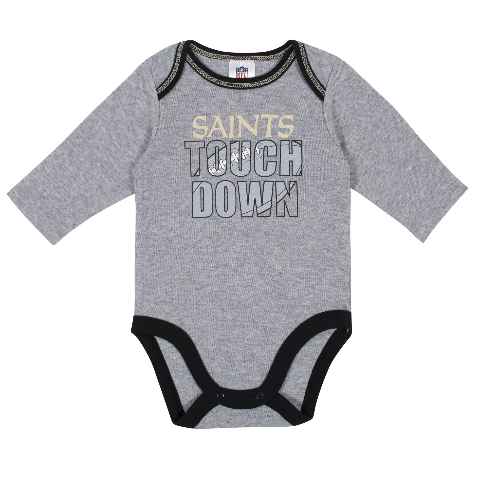 Baby Boys New Orleans Saints Long Sleeve Bodysuit, 2-pack -Gerber Childrenswear