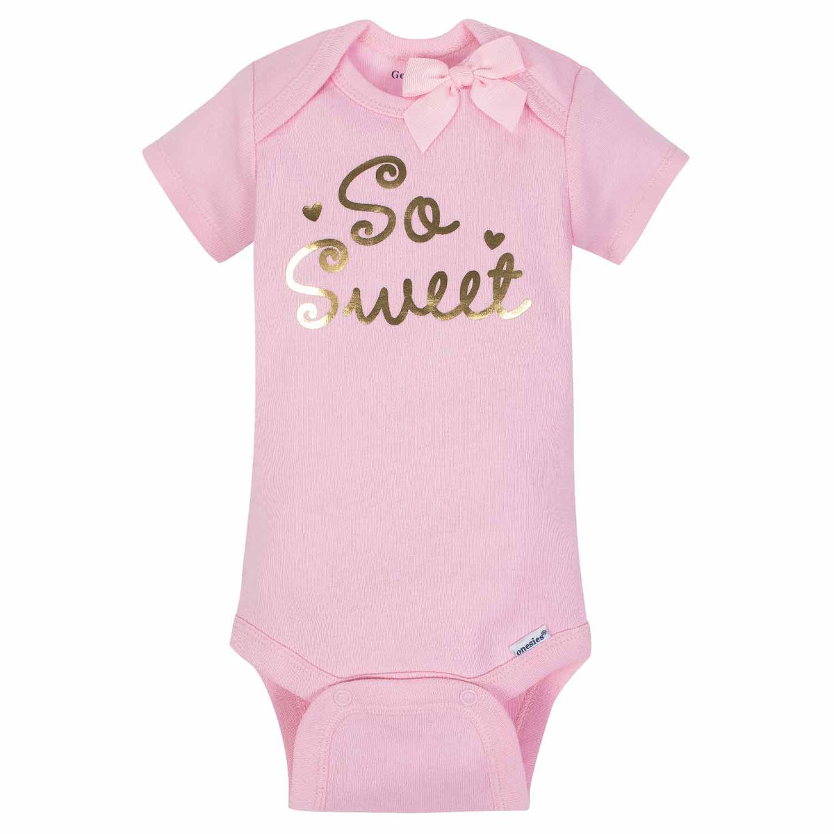 5-Pack Girls Princess Short Sleeve Onesies® Bodysuits-Gerber Childrenswear