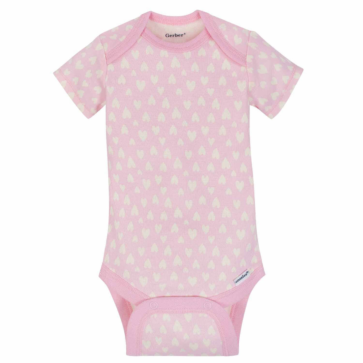 5-Pack Girls Princess Short Sleeve Onesies® Bodysuits-Gerber Childrenswear