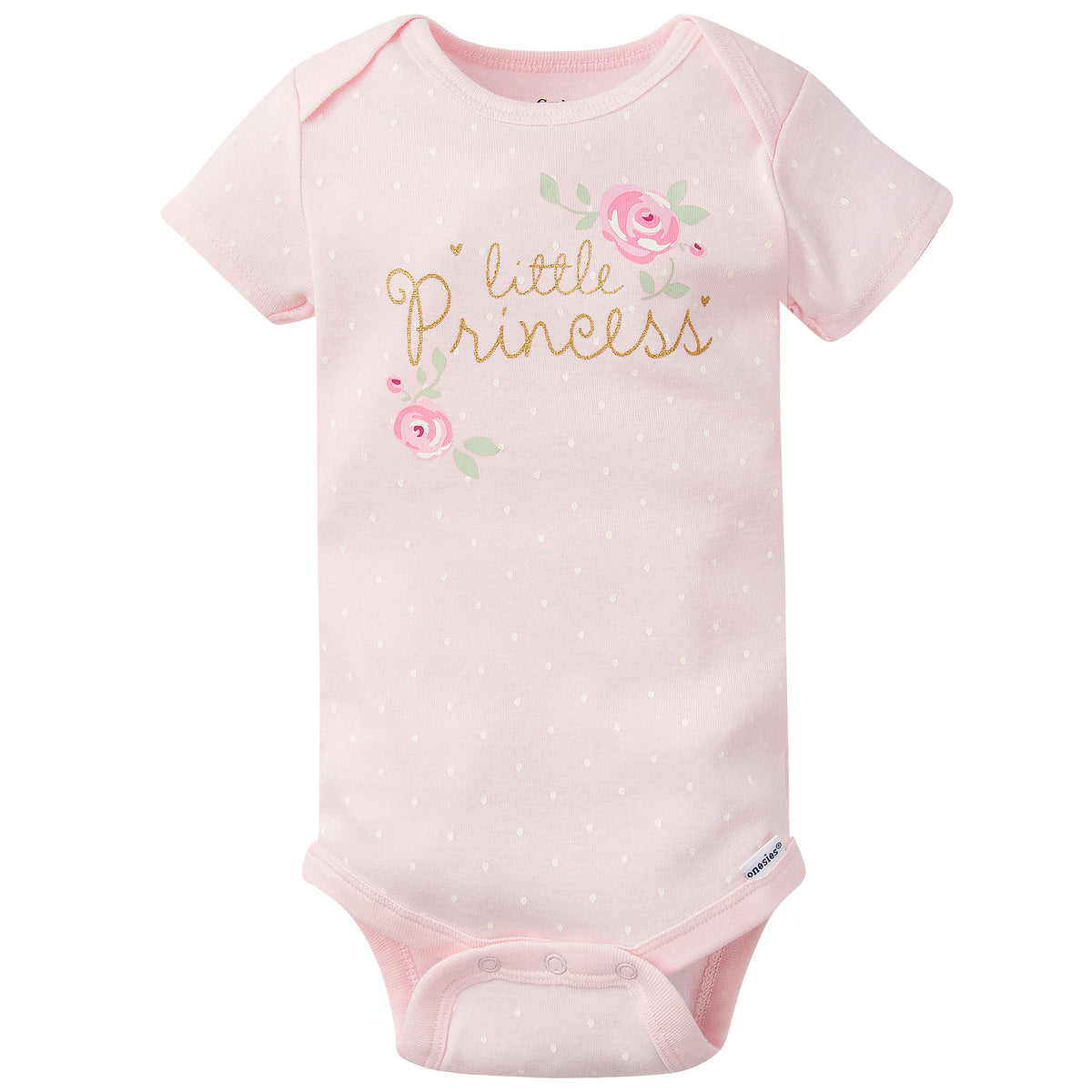 5-Pack Baby Girls Floral Short Sleeve Onesies® Bodysuits