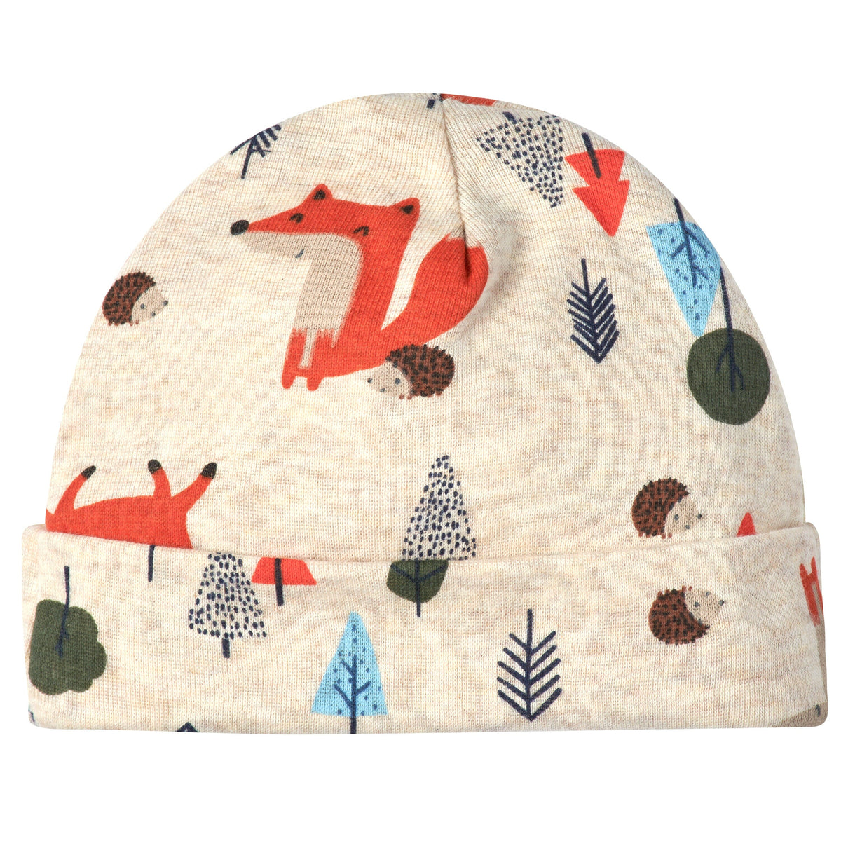 5-Pack Baby Boys Fox Caps