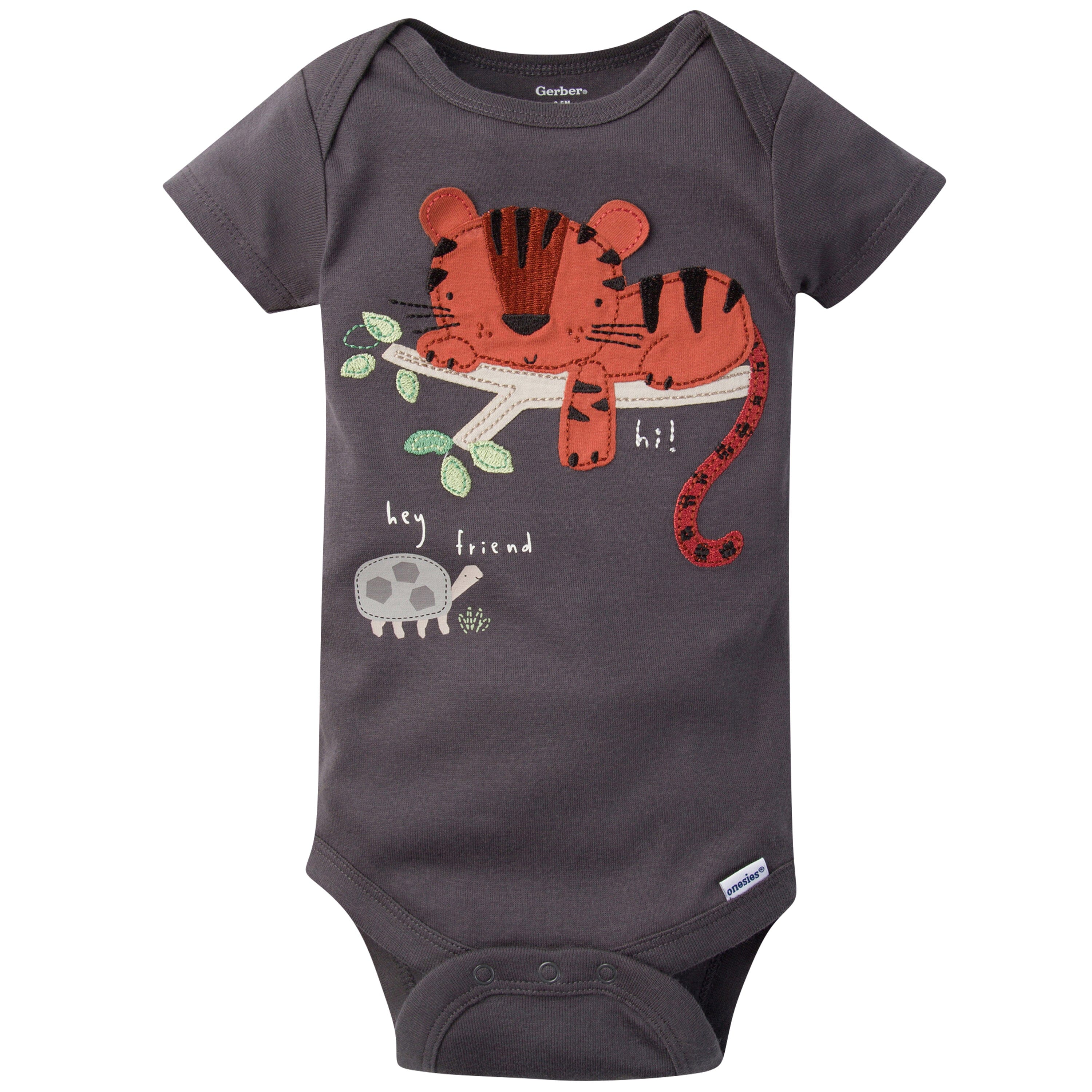 5-Pack Baby Boys Safari Short Sleeve Onesies® Bodysuits