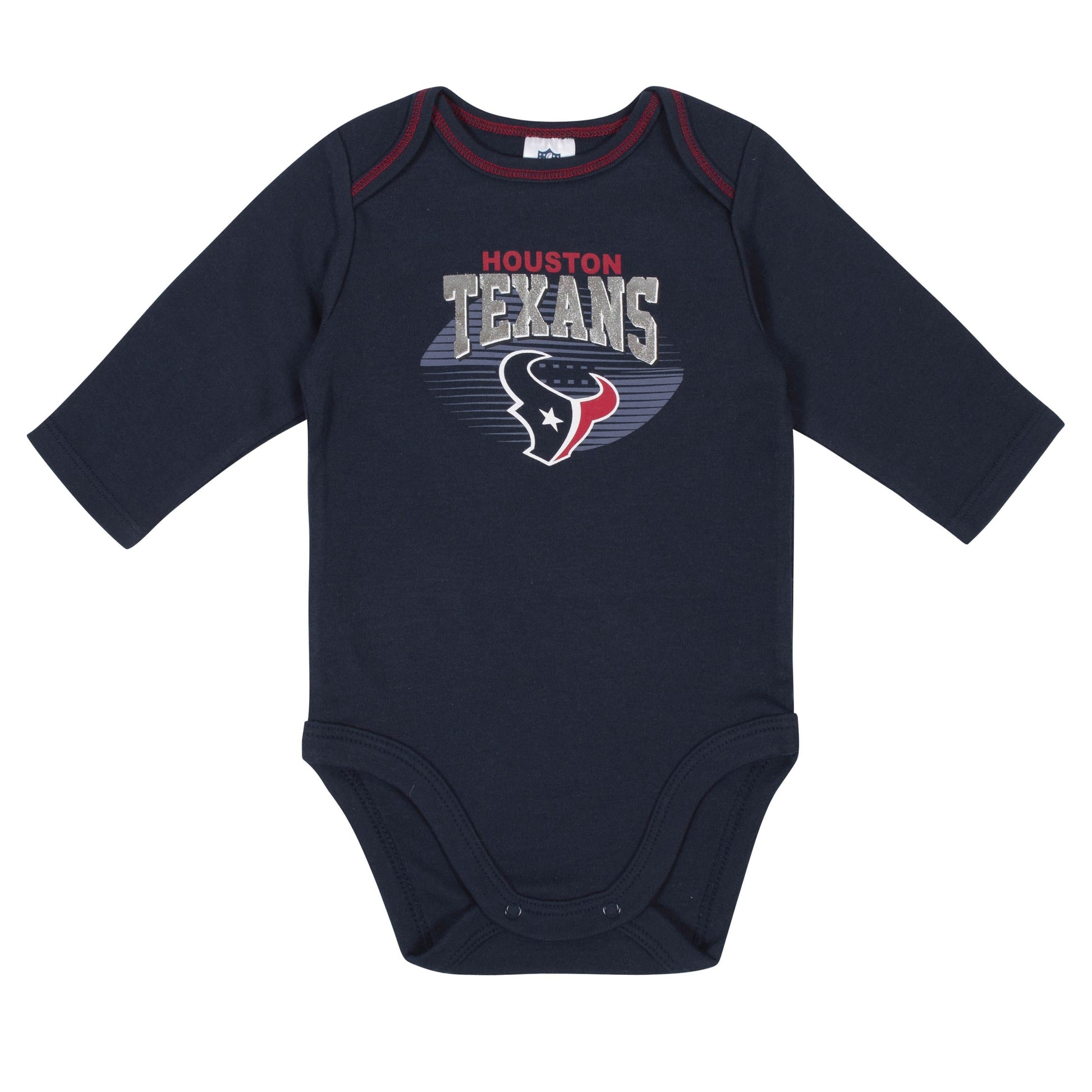 Baby Boys Houston Texans Long Sleeve Bodysuit, 2-pack -Gerber Childrenswear