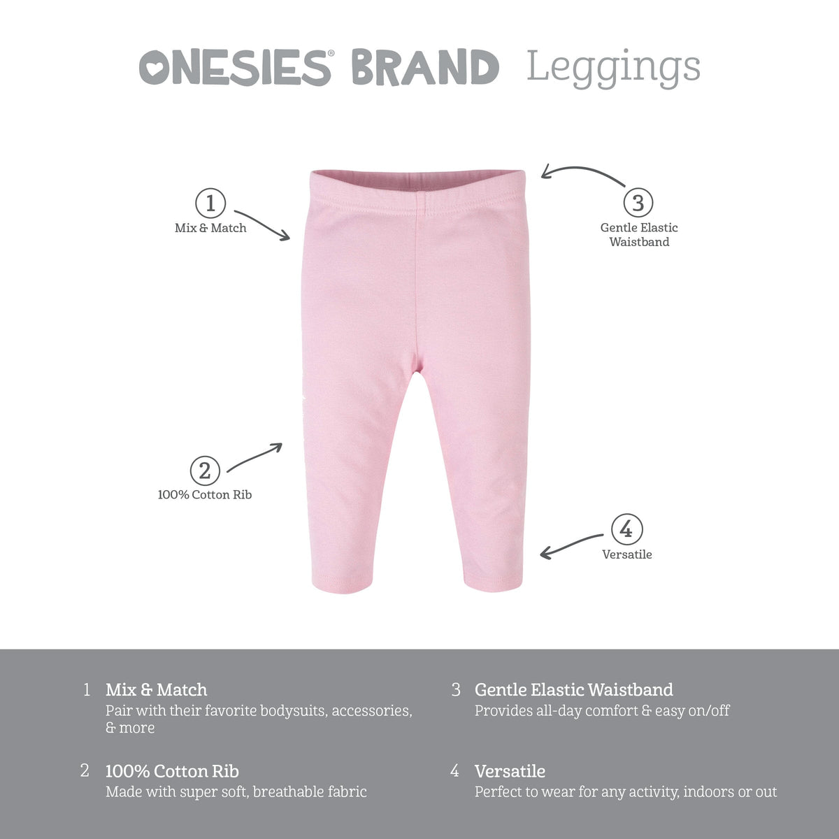 6-Piece Baby Girls Unicorn Onesies® Brand Bodysuits & Pants Set