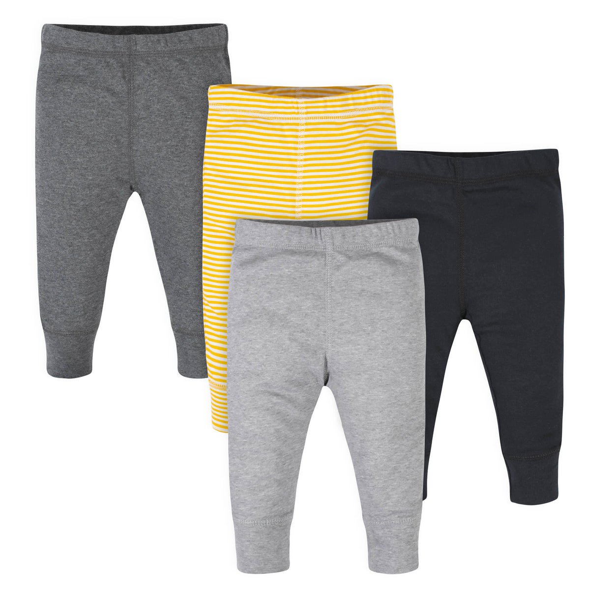 4-Pack Baby Boys Yellow Stripes Pants-Gerber Childrenswear