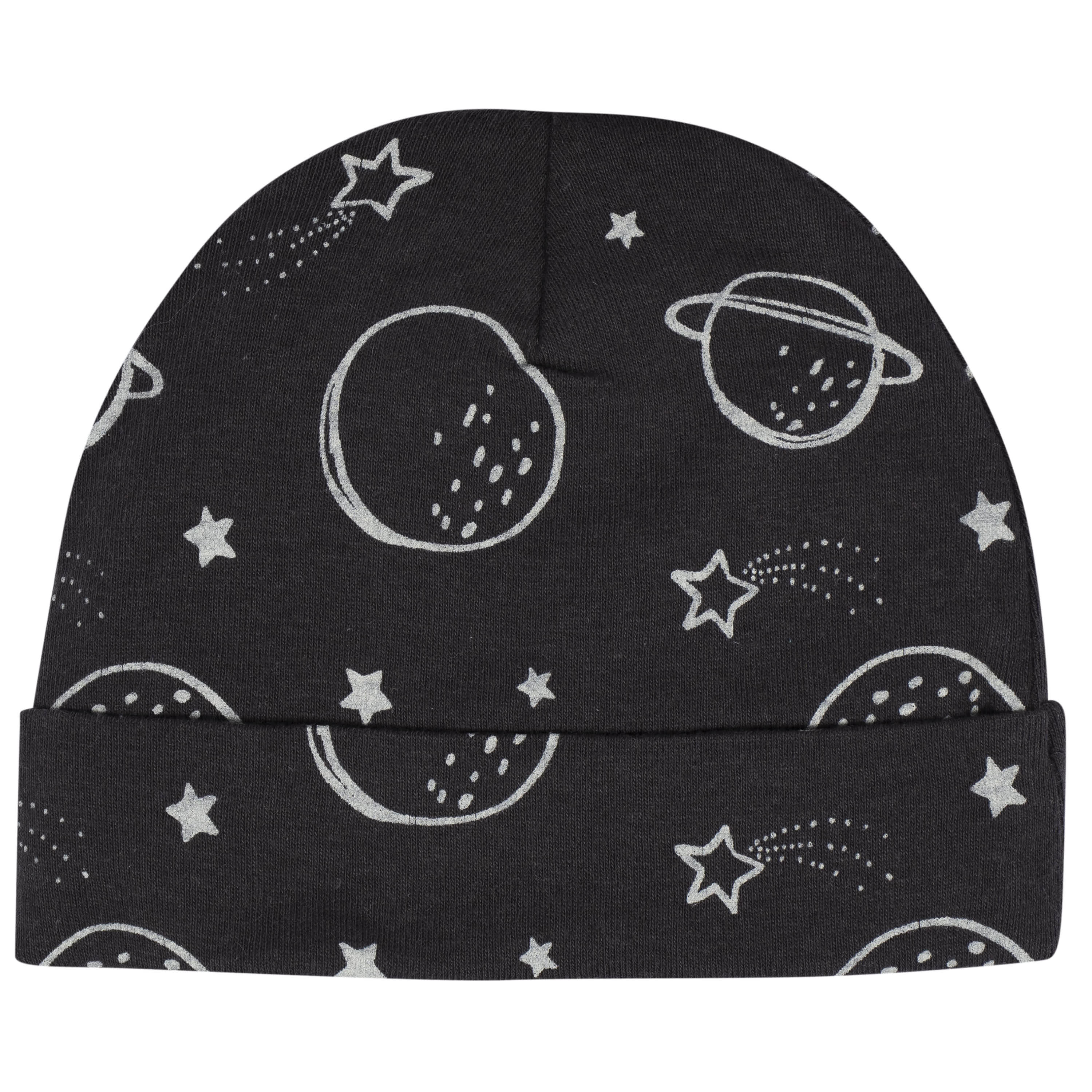 8-Piece Baby Boys Space No Scratch Mittens & Caps Set