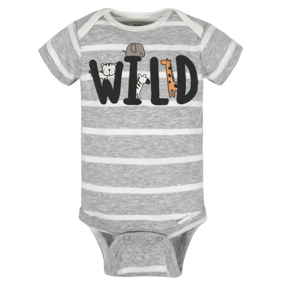 8-Pack Baby Boys Jungle Short Sleeve Onesies® Bodysuits-Gerber Childrenswear