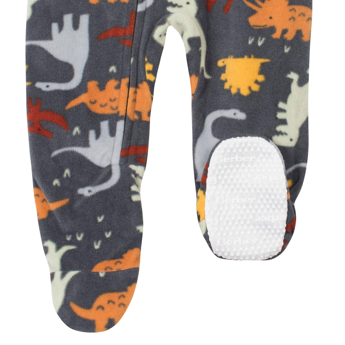Gerber® 4-Pack Baby Boys Monkeys & Dinos Fleece Pajamas-Gerber Childrenswear