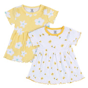 2-Pack Baby & Toddler Girls Picnic Day Dreams Short Sleeve Cotton Dresses-Gerber Childrenswear