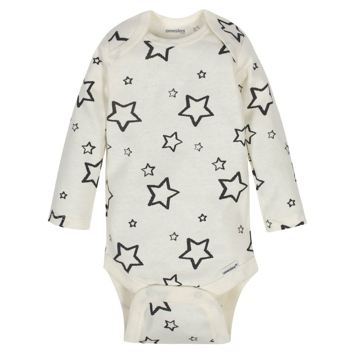6-Pack Baby Neutral Words Long Sleeve Onesies® Brand Bodysuits-Gerber Childrenswear