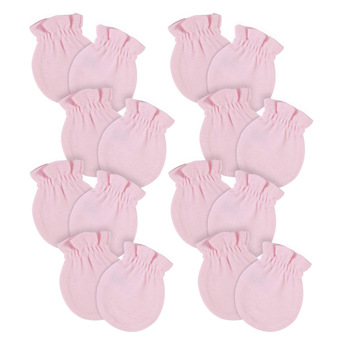 8-Pack Baby Neutral Light Pink No Scratch Mittens-Gerber Childrenswear