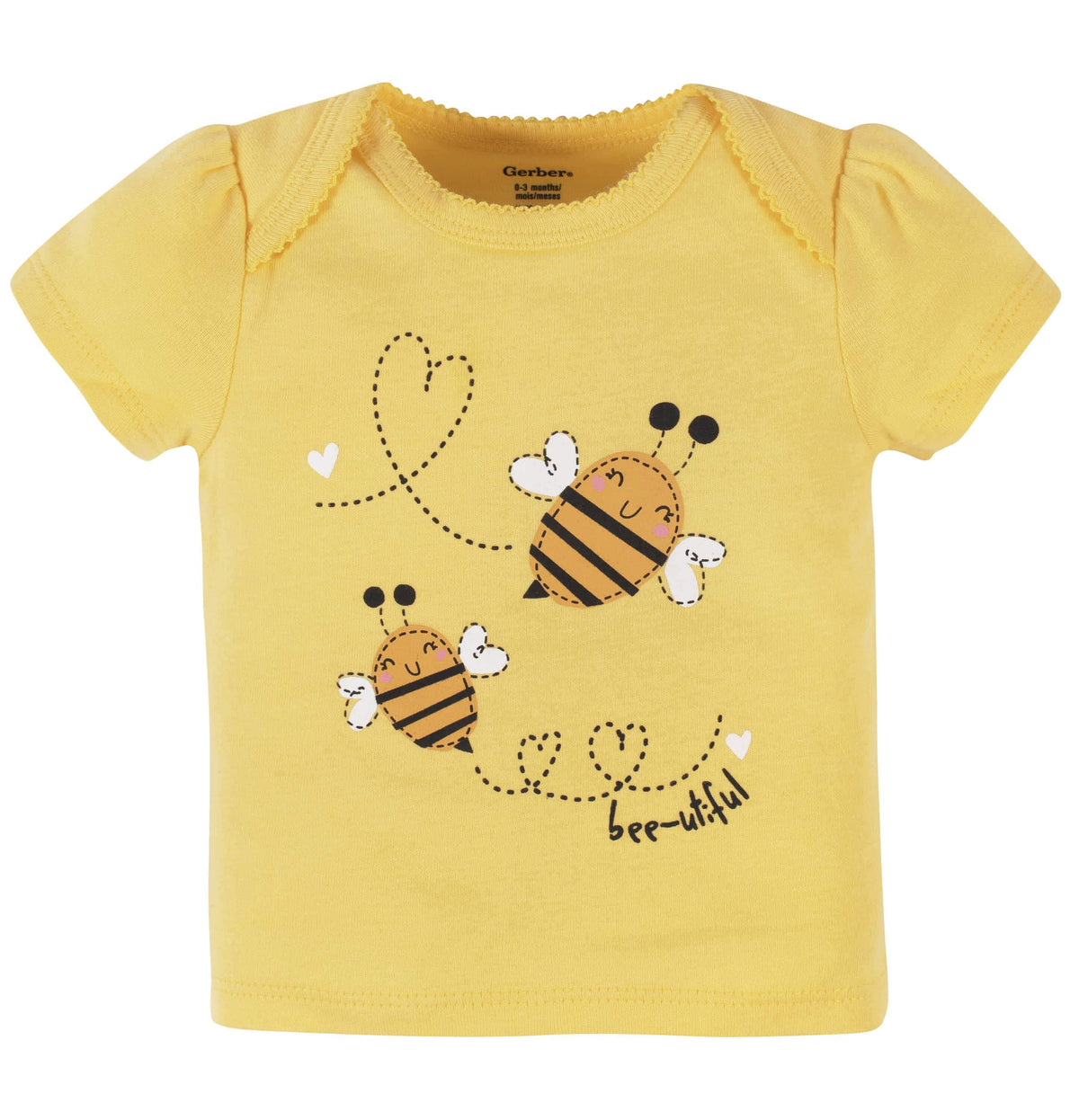 4-Piece Baby Girls Bee Garden Onesies® Bodysuit, Tee, Skort & Pant Set-Gerber Childrenswear