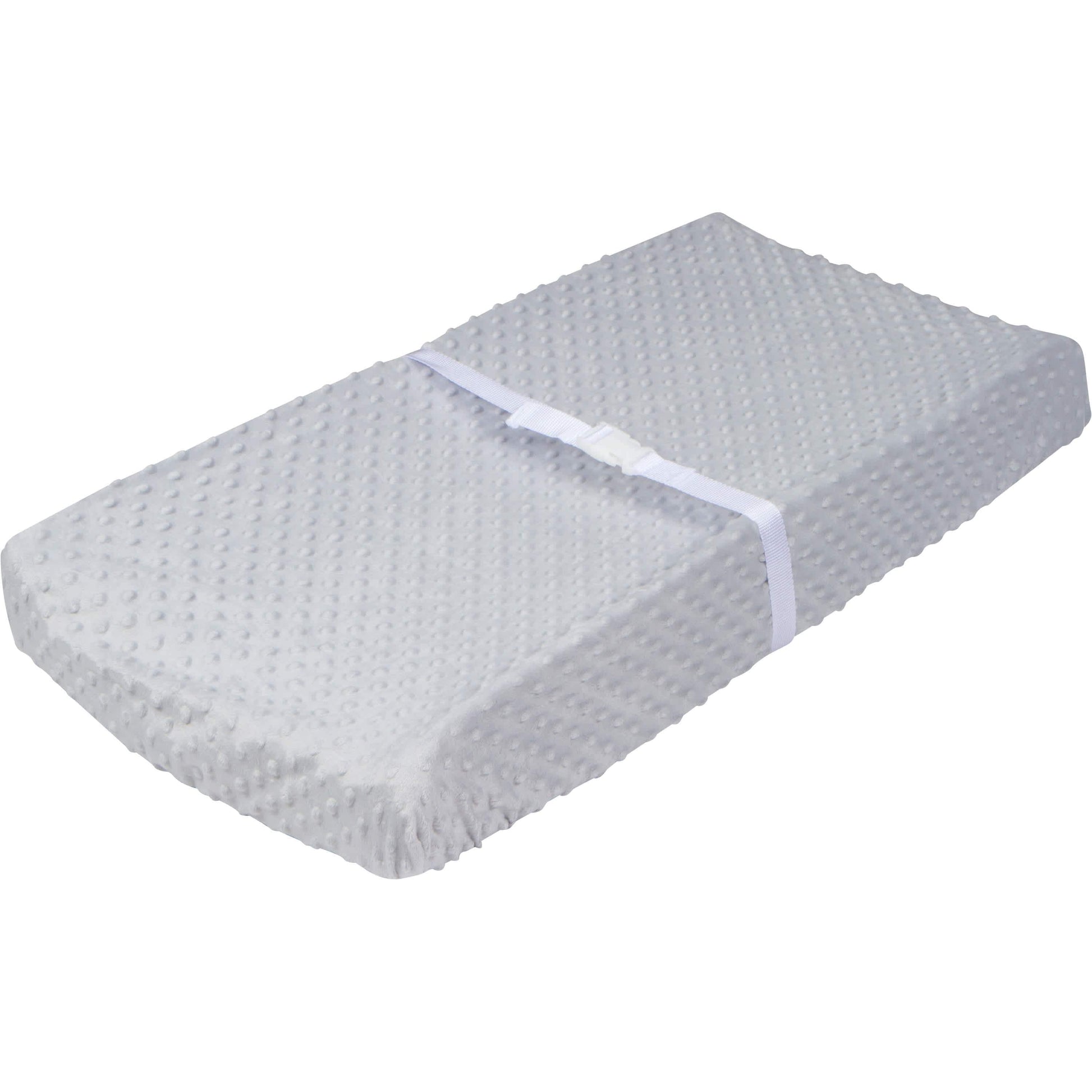Baby Girls Dotted Light Gray Changing Pad Cover-Gerber Childrenswear