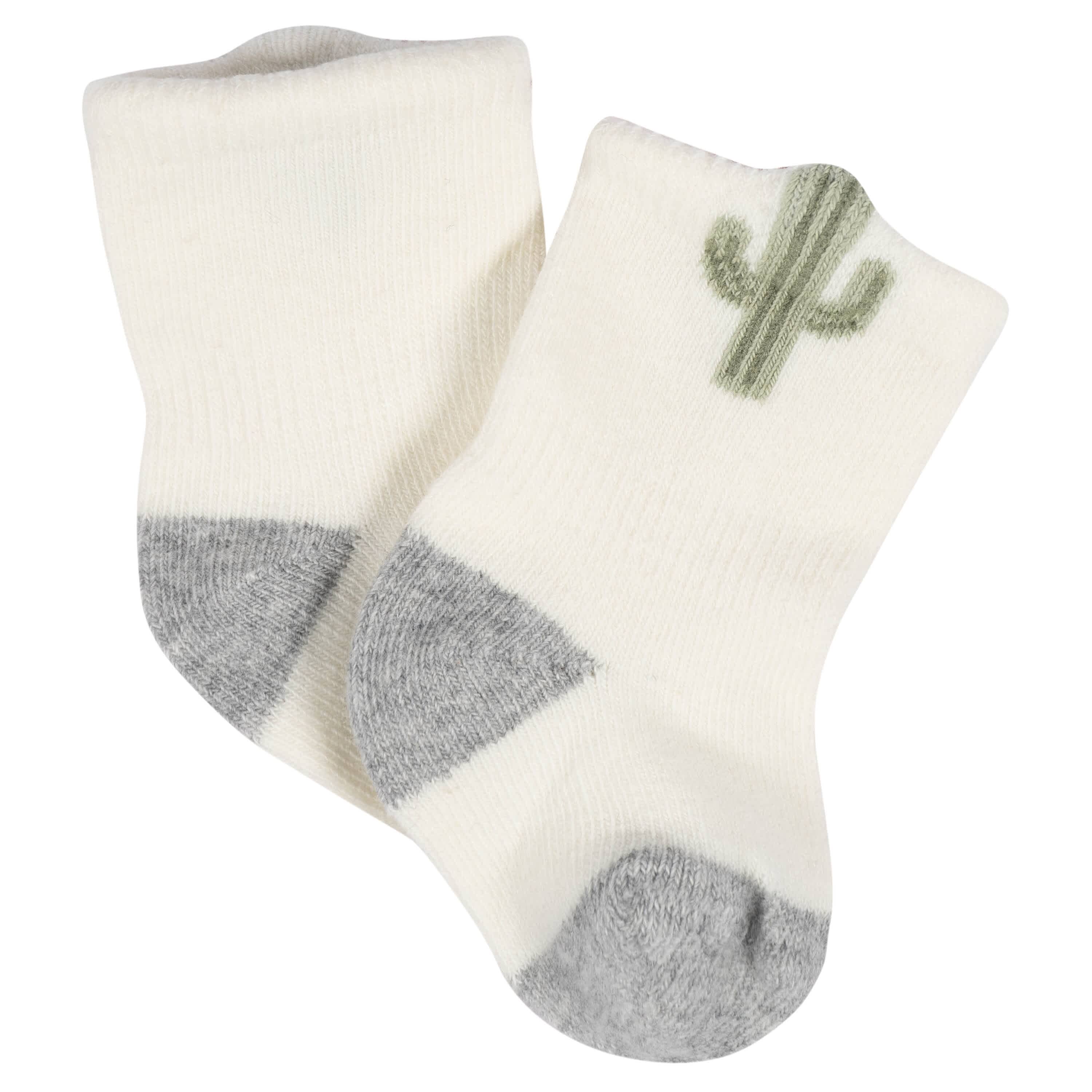 8-Pack Baby Neutral Southwest Jersey Wiggle Proof® Socks