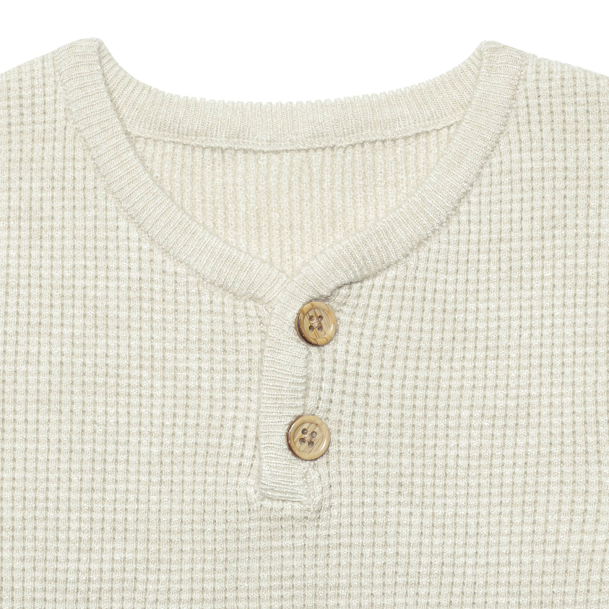 Infant & Toddler Boys Oatmeal Heather Henley Sweater-Gerber Childrenswear