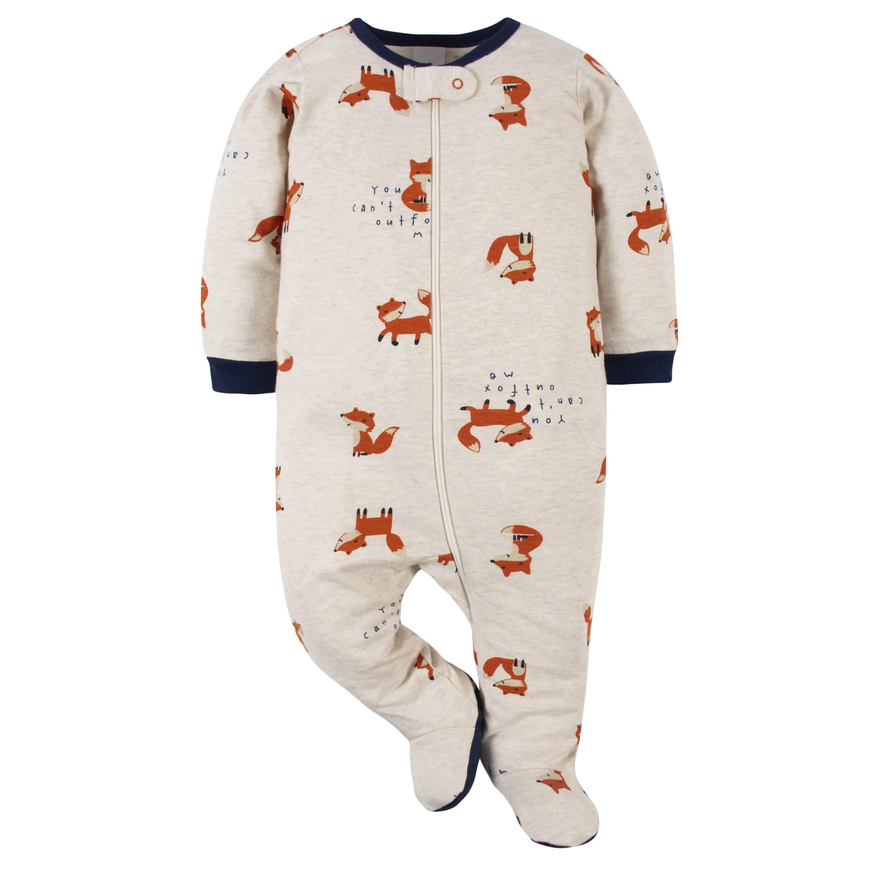 6-Piece Baby Boys Fox Onesies® Bodysuit and Sleep 'N Play Set-Gerber Childrenswear