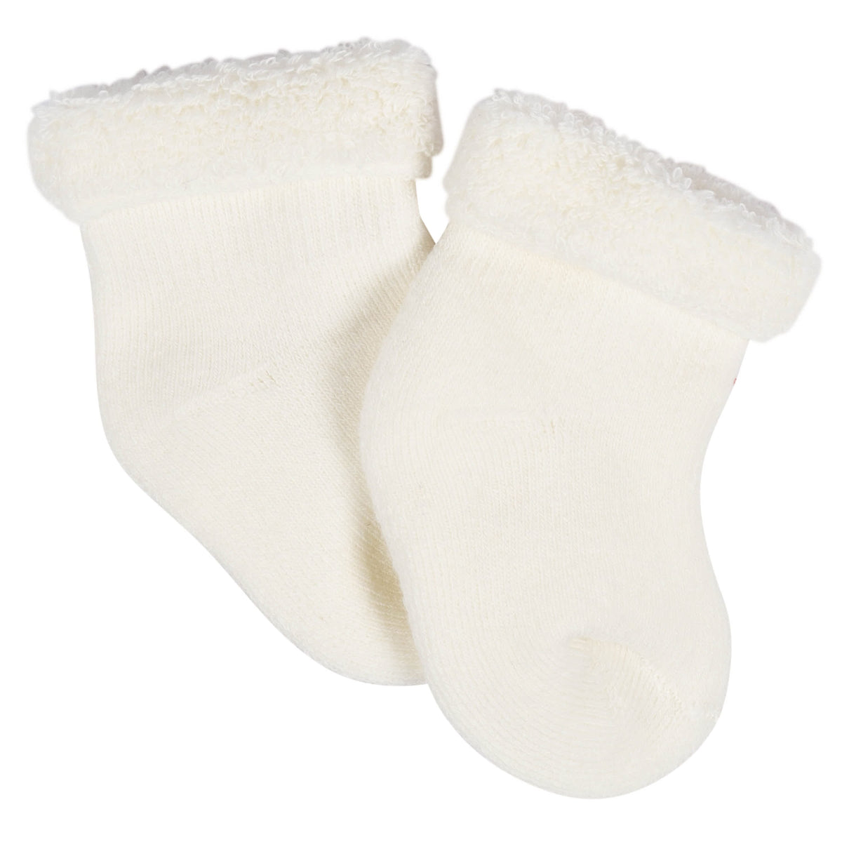 12-Pack Baby Girls Golden Floral Terry Wiggle Proof® Socks