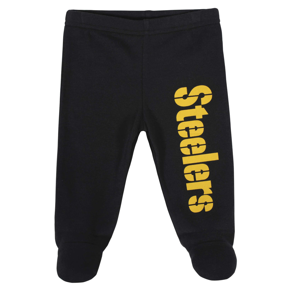 Pittsburgh Steelers 3-Piece Baby Boys Bodysuit, Pant, and Cap Set-Gerber Childrenswear