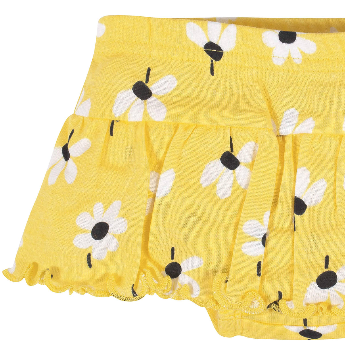 4-Piece Baby Girls Bee Garden Onesies® Bodysuit, Tee, Skort & Pant Set-Gerber Childrenswear