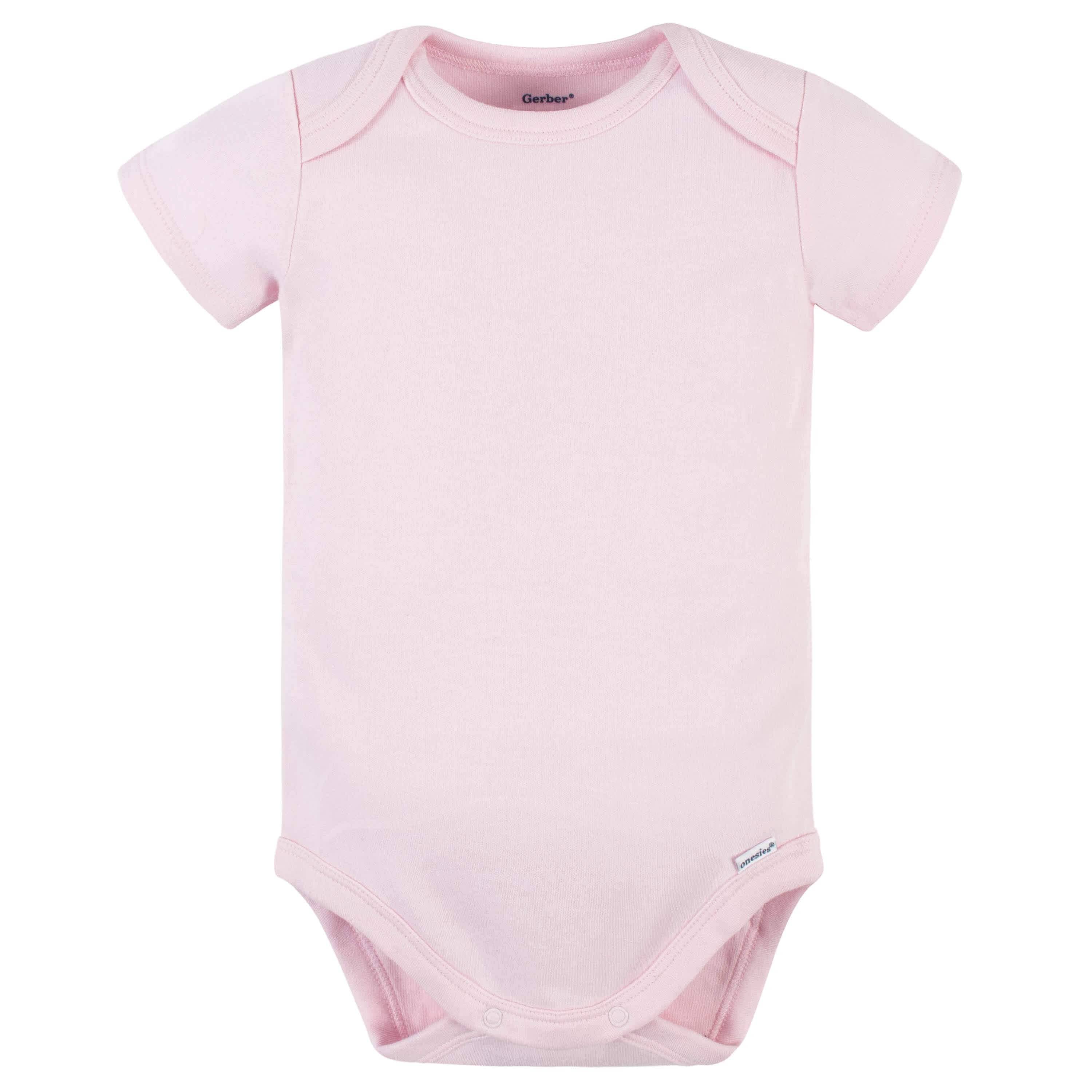 5-Pack Baby Light Pink Premium Onesies® Bodysuits-Gerber Childrenswear