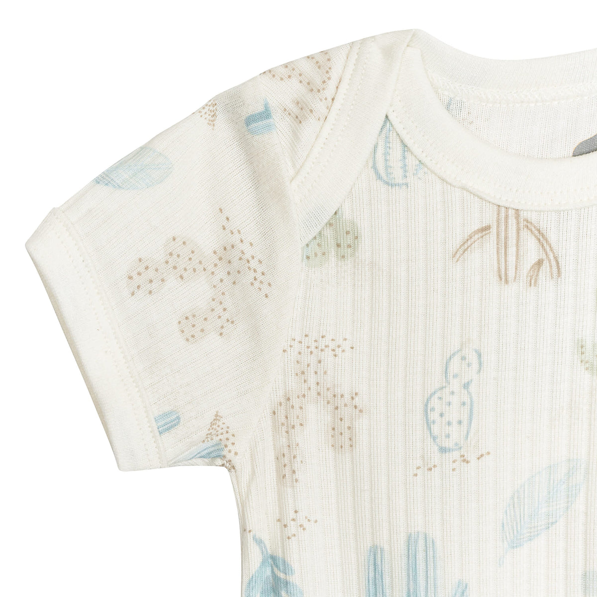 3-Pack Baby Boys Desert Cactus Short Sleeve Bodysuits
