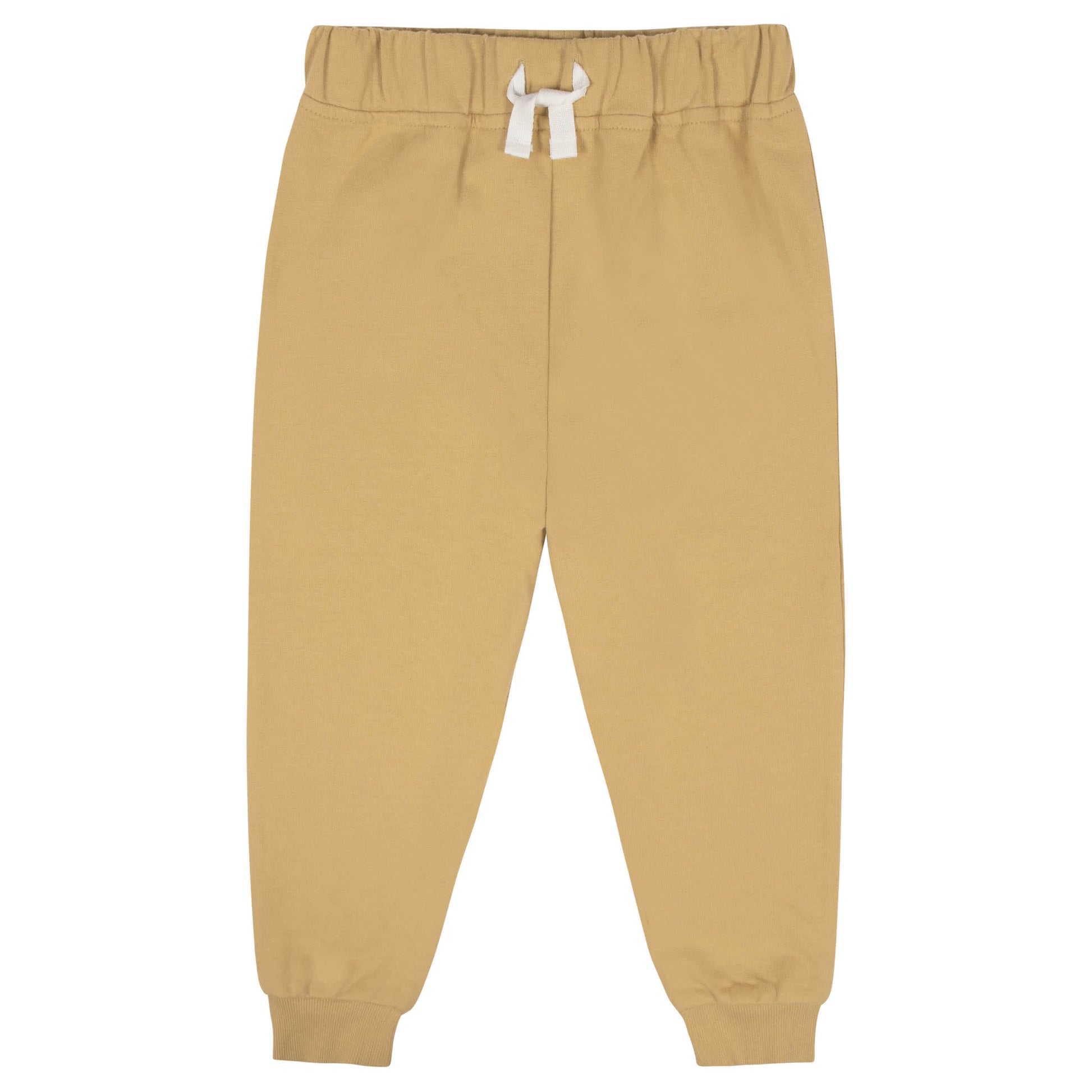 2-Piece Infant & Toddler Boys Mustard French Terry Pullover & Jogger Set