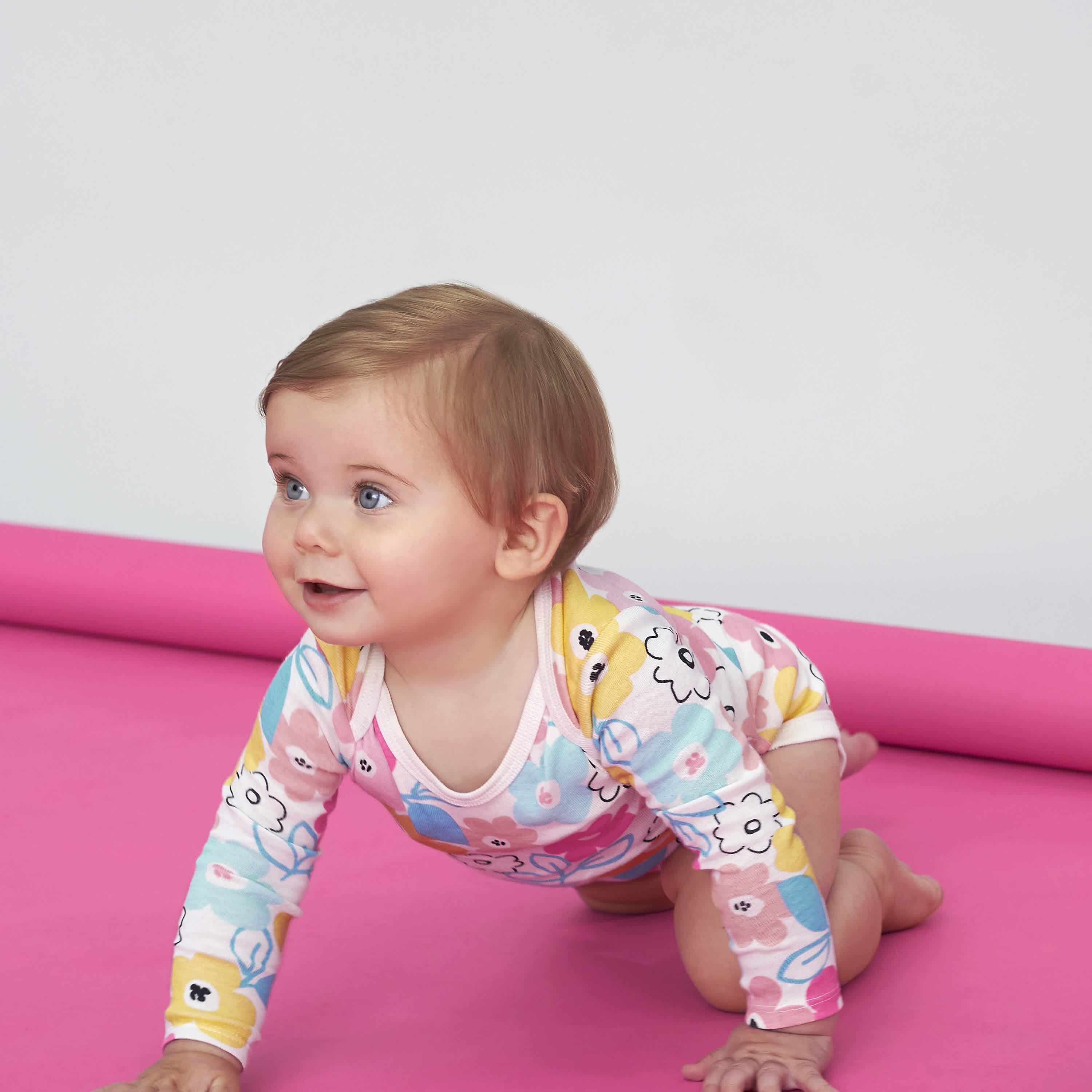5-Pack Baby Girls Bear Long Sleeve Onesies® Bodysuits-Gerber Childrenswear