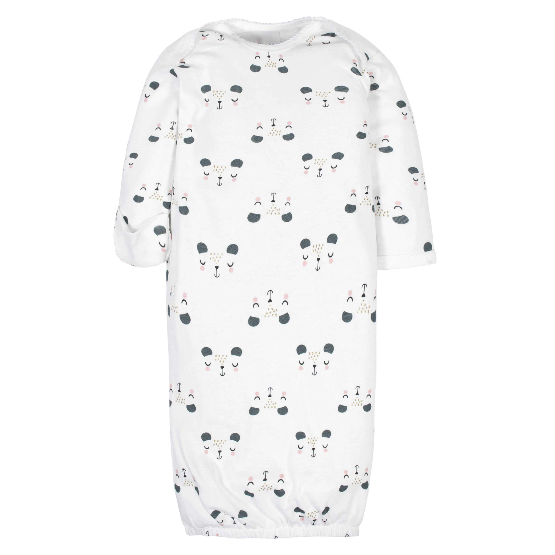Gerber® 4-Pack Baby Girls Bear Gowns-Gerber Childrenswear