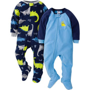 2-Pack Baby & Toddler Boys Dinos Fleece Pajamas-Gerber Childrenswear