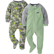 2-Pack Baby & Toddler Boys Camo Fleece Pajamas-Gerber Childrenswear