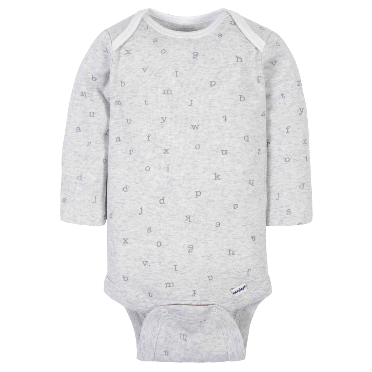 6-Pack Baby Neutral Words Long Sleeve Onesies® Bodysuits-Gerber Childrenswear