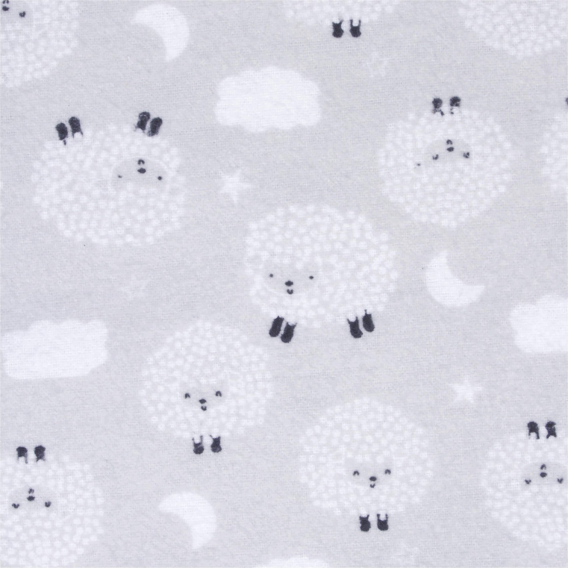 5-Pack Baby Neutral Sheep Flannel Receiving Blankets-Gerber Childrenswear