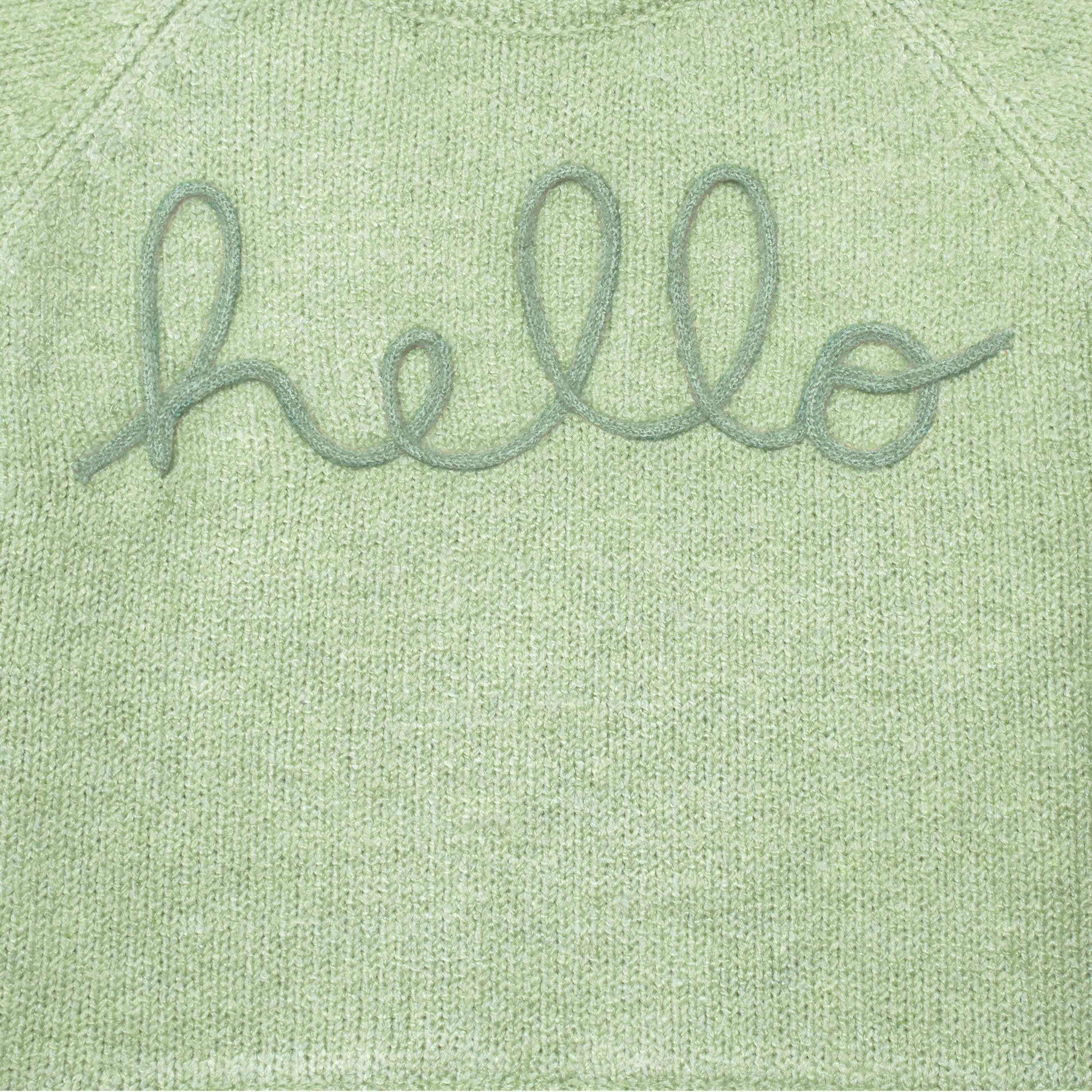Infant & Toddler Girls Green Sweater With Tulle Trim-Gerber Childrenswear