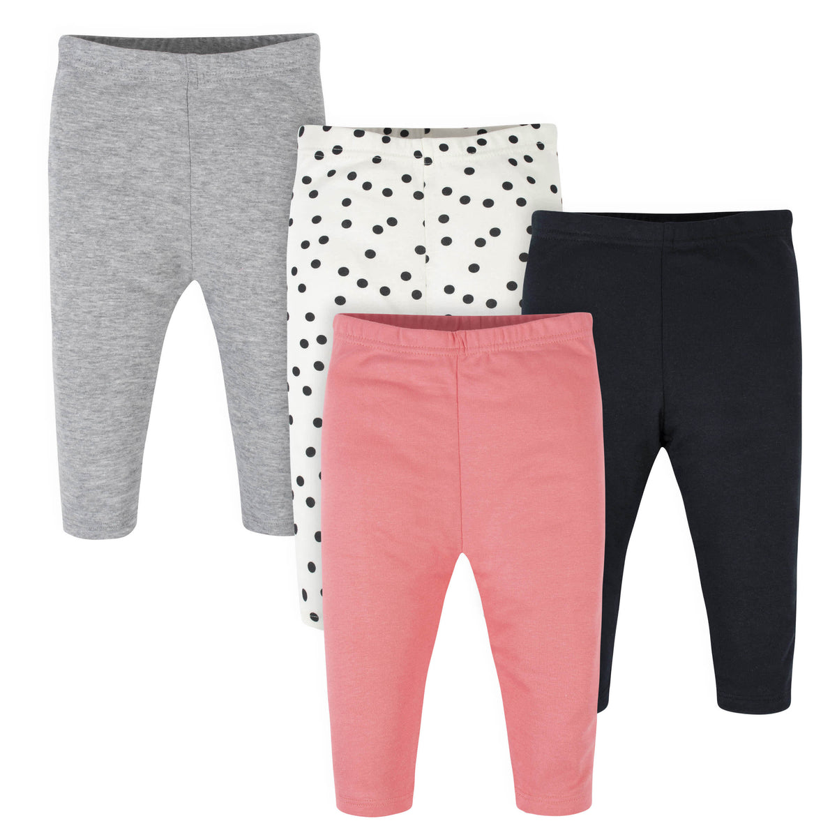 4-Pack Baby Girls Dots Pants-Gerber Childrenswear