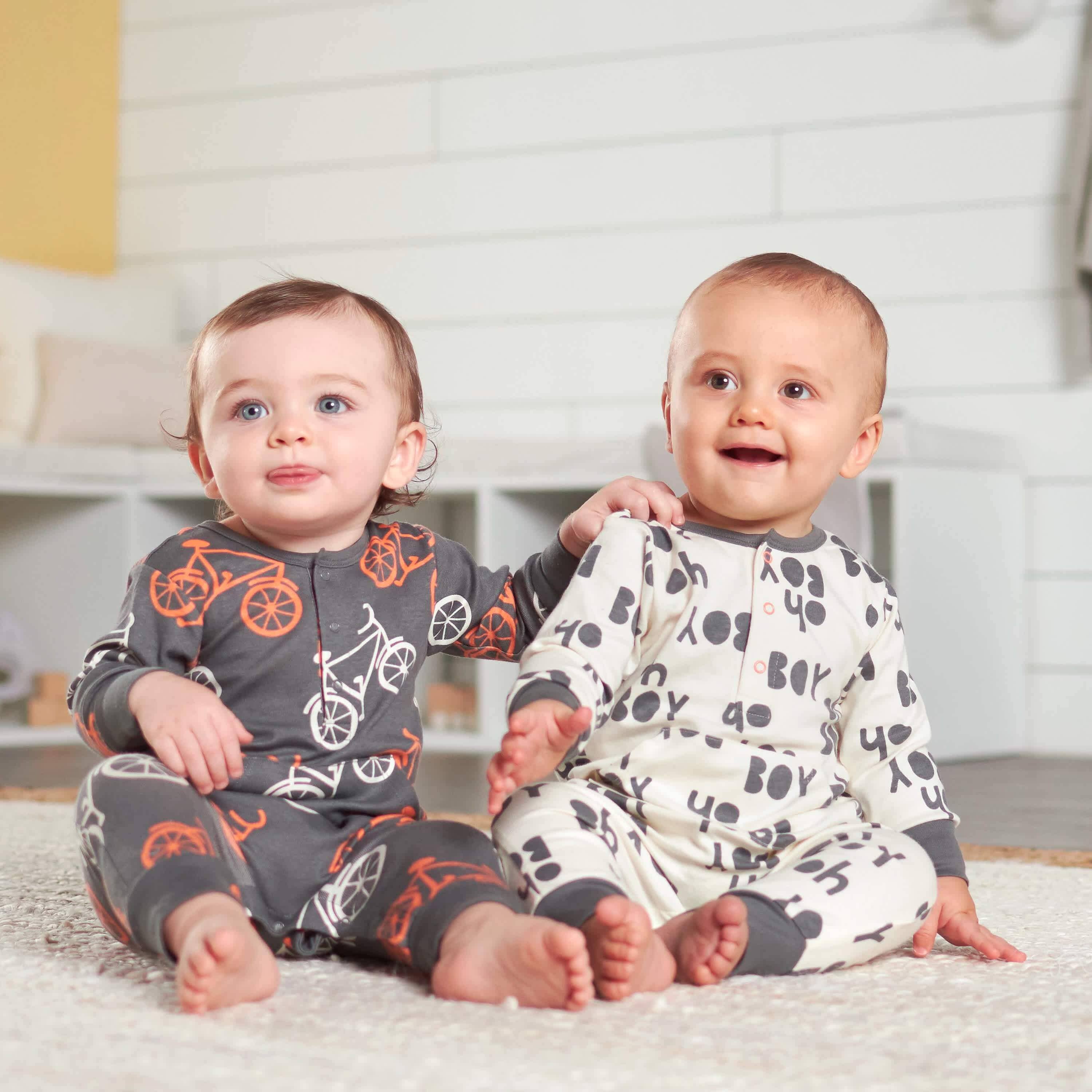 3-Piece Baby Boys Comfy Stretch Bicycle Coverall Set-Gerber Childrenswear