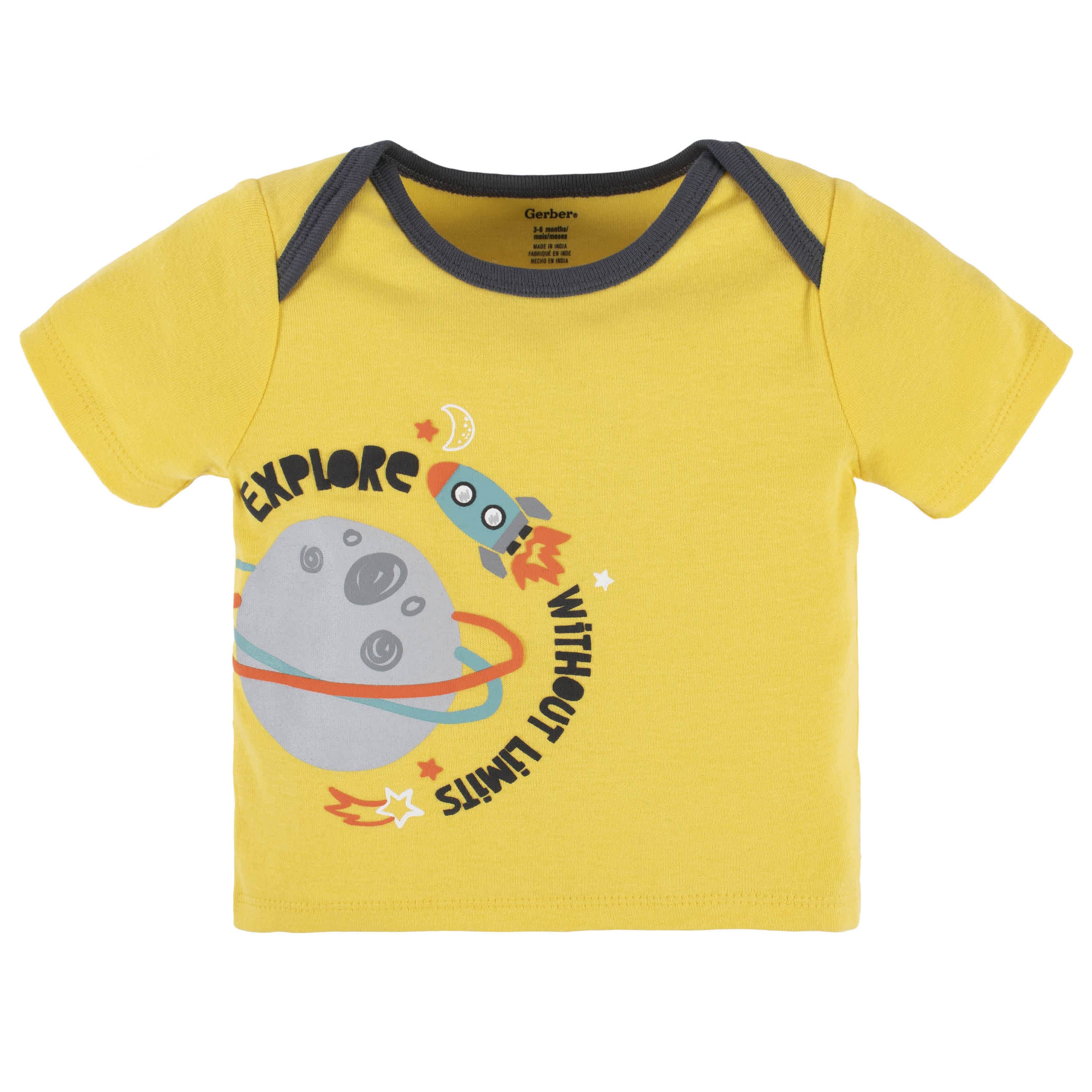 4-Piece Baby Boys Blast Off Onesies® Bodysuit, Tee, Shorts & Pant Set-Gerber Childrenswear