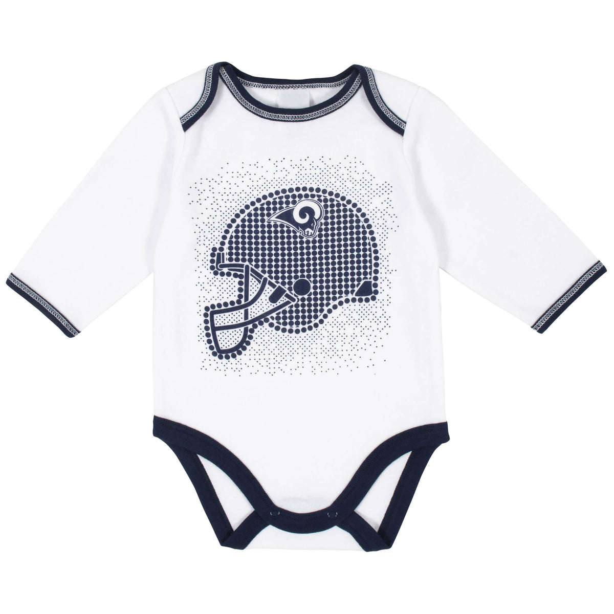 Los Angeles Rams 3-Piece Baby Boys Bodysuit, Pant, and Cap Set-Gerber Childrenswear