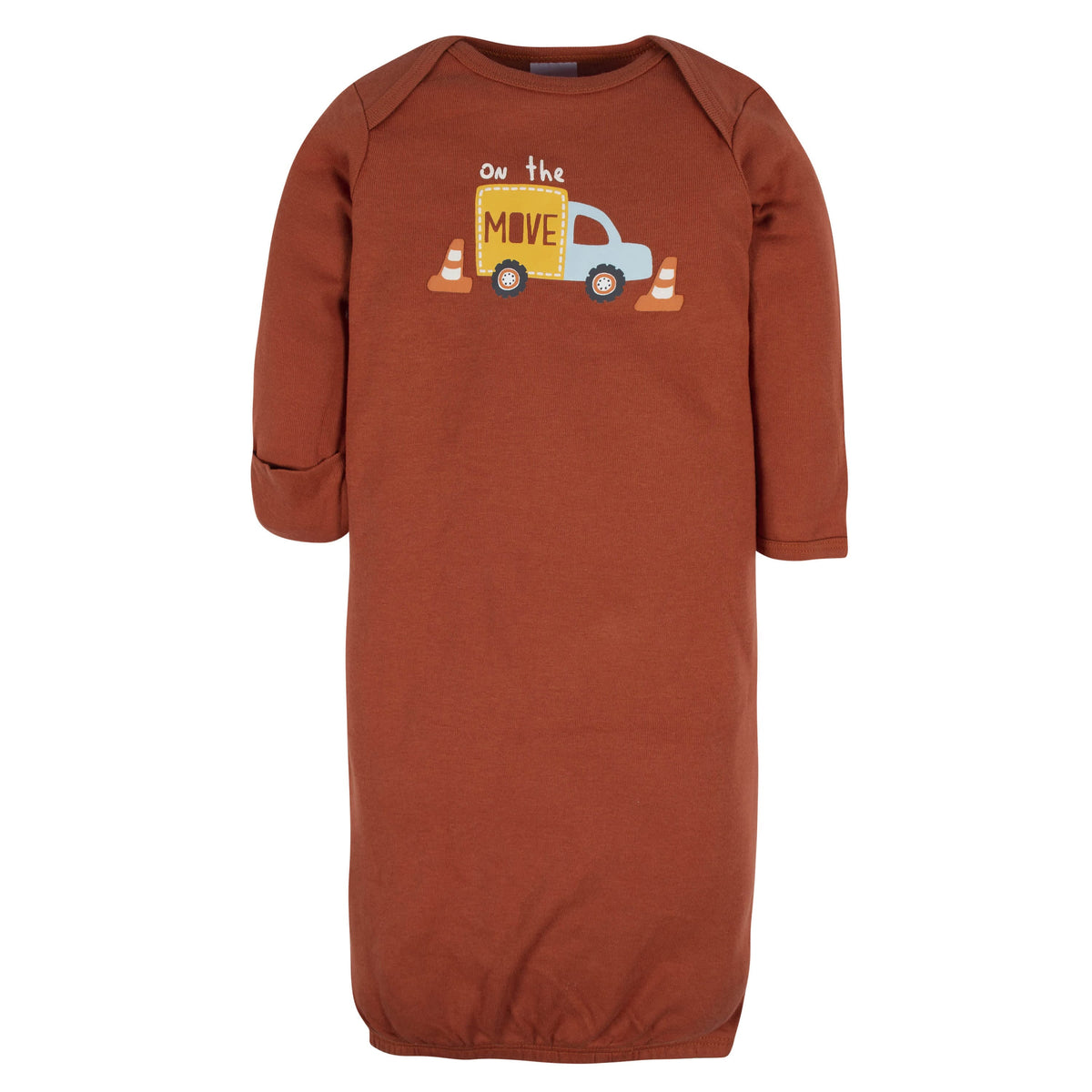 4-Pack Baby Boys Transportation Zone Gowns