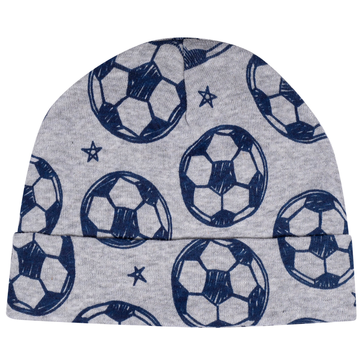 8-Piece Baby Boys Sports No Scratch Mittens & Caps Set