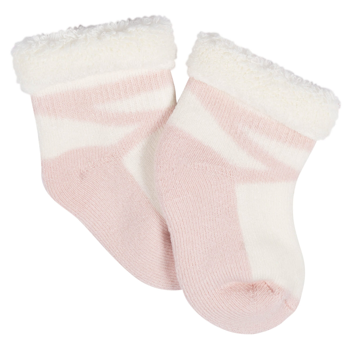 12-Pack Baby Girls Golden Floral Terry Wiggle Proof® Socks
